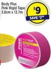 Body Plus - Pink Rigid Tape 3.8cm x 13.7m offers at $9 in Star Discount Chemist