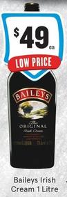 Baileys - Irish Cream 1 Litre offers at $49 in IGA Liquor