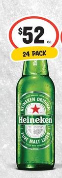 Heineken - Lager offers at $52 in IGA Liquor