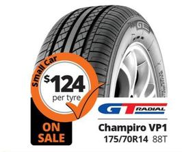 GT Radial - Champiro VP1 175/70R14 88T offers at $124 in Tyreright