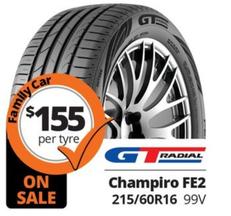 GT Radial - Champiro FE2 215/60R16 99V offers at $155 in Tyreright
