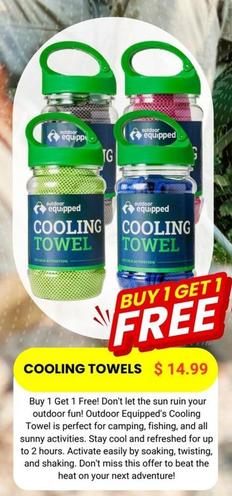 Cooling Towels offers at $14.99 in Compleat Angler