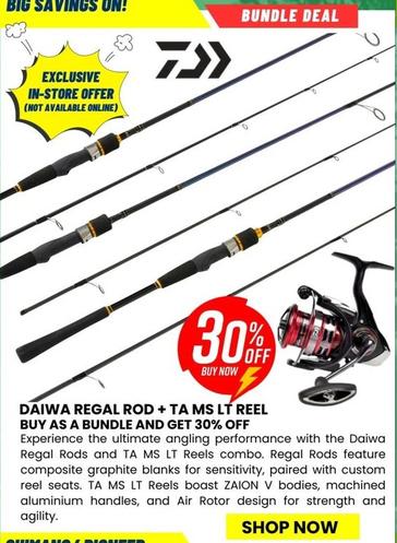 Daiwa - Regal Rod + Ta Ms Lt Reel offers in Compleat Angler