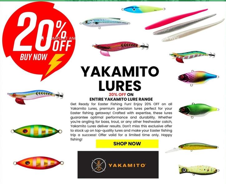 Yakamito - Lures offers in Compleat Angler