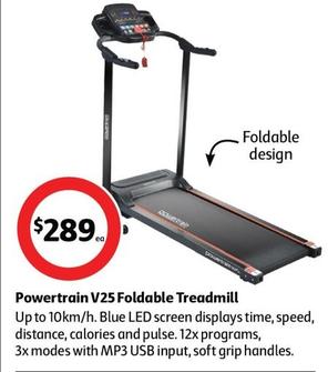 Powertrain - V25 Foldable Treadmill offers at $289 in Coles