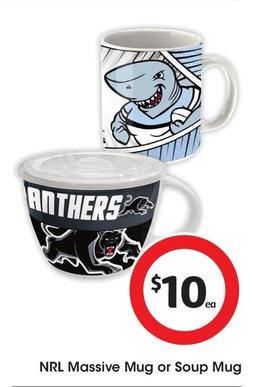 Nrl - Massive Mug offers at $10 in Coles