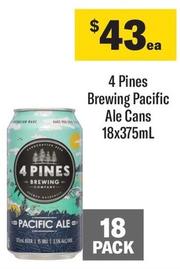 4 Pines - Brewing Pacific Ale Cans 18x375ml offers at $43 in Coles