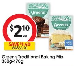 Green’s - Traditional Baking Mix 380g-470g offers at $2.1 in Coles