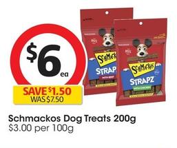Schmackos - Dog Treats 200g offers at $6 in Coles