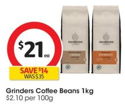 Grinders - Coffee Beans 1kg offers at $21 in Coles