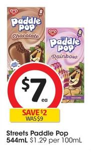 Streets - Paddle Pop 544ml offers at $7 in Coles