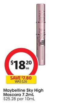 Maybelline - Sky High Mascara 7.2ml offers at $18.2 in Coles
