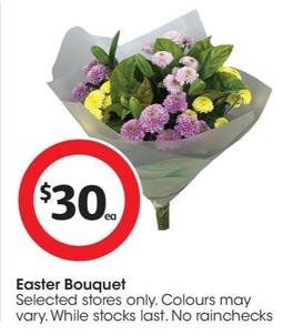Easter Bouquet offers at $30 in Coles