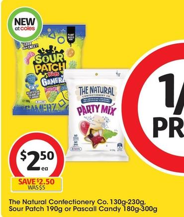 The Natural Confectionery Co - 130g-230g offers at $2.5 in Coles