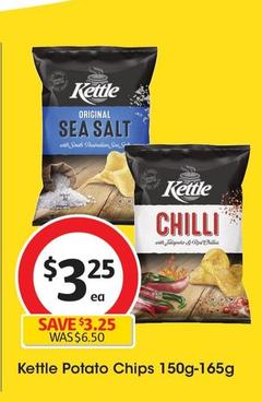 Kettle - Potato Chips 150g-165g offers at $3.25 in Coles