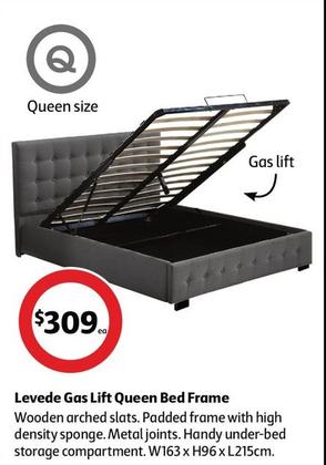 Levede - Gas Lift Queen Bed Frame offers at $309 in Coles