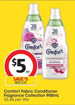 Comfort - Fabric Conditioner Fragrance Collection 900mL offers at $5 in Coles