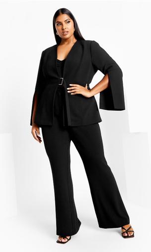 Abby Jacket - black offers at $159.95 in City Chic