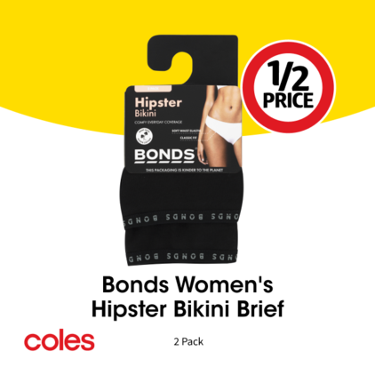 Bonds Women's Hipster Bikini Brief  offers at $12 in Coles