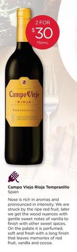 Campo Viejo - Rioja Tempranilio offers at $30 in Porters