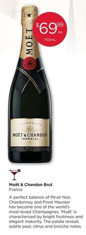 Moët & Chandon - Brut offers at $69.99 in Porters