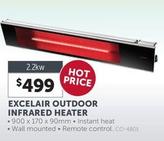 Excelair Outdoor Infrared Heater offers at $499 in Stratco