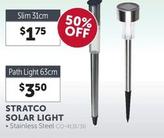 Stratco - Solar Light offers at $3.5 in Stratco
