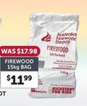 Firewood 15kg Bag offers at $11.99 in Stratco