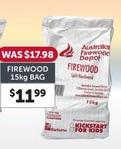 Firewood 15kg Bag offers at $11.99 in Stratco