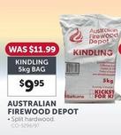Australian Firewood Depot offers at $9.95 in Stratco