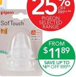 Pigeon - Softouch 3 Nipple Blister LLL 2 pack offers at $11.89 in TerryWhite Chemmart