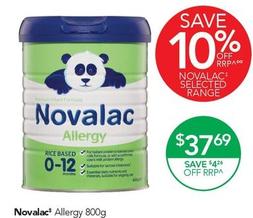 Novalac - Allergy 800g offers at $37.69 in TerryWhite Chemmart