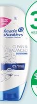 Head & Shoulders - Conditioner Clean & Balanced 400ml offers at $10.5 in TerryWhite Chemmart