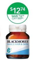 Blackmores - Nails, Hair & Skin 60 Tablets offers at $12.74 in TerryWhite Chemmart