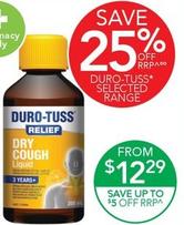 Duro-Tuss - Dry Cough Relief Liquid 200ml offers at $12.29 in TerryWhite Chemmart