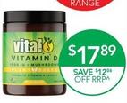 Vital - Vitamin D 60 capsules offers at $17.89 in TerryWhite Chemmart