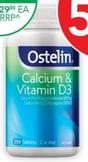 Ostelin - Calcium & Vitamin D3 250 Tablets offers at $23.99 in TerryWhite Chemmart
