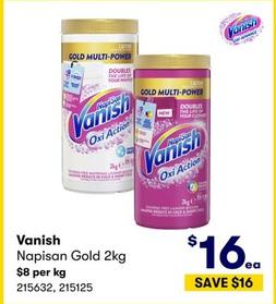 Vanish - Napisan Gold 2kg offers at $16 in BIG W