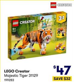 Lego - Creator Majestic Tiger  offers at $47 in BIG W