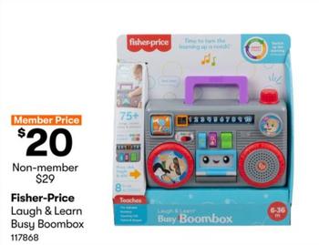 Fisher Price - Laugh & Learn Busy Boombox offers at $20 in BIG W
