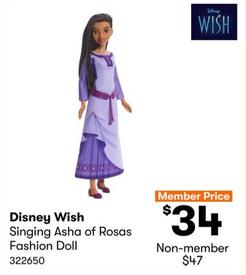Disney - Wish Singing Asha of Rosas Fashion Doll offers at $20 in BIG W