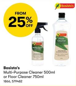 Bosisto’s - Multi-Purpose Cleaner 500ml or Floor Cleaner 750ml offers in BIG W