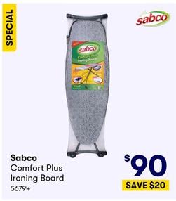 Sabco - Comfort Plus Ironing Board offers at $90 in BIG W