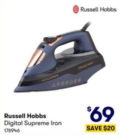 Russell Hobbs - Digital Supreme Iron offers at $69 in BIG W