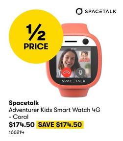 Spacetalk - Adventurer Kids Smart Watch 4G - Coral offers at $174.5 in BIG W