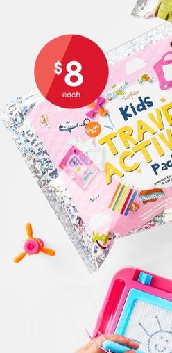12 Pack ToyMania Kids Travel Activity Pack - Assorted offers at $8 in Kmart