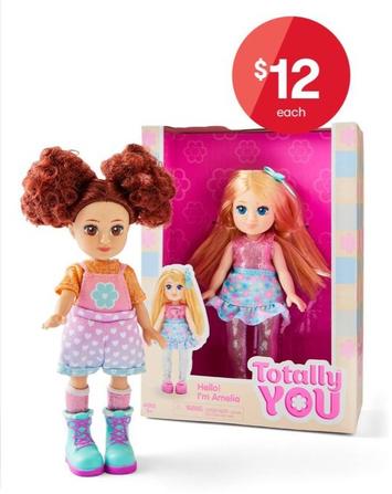 Totally YOU Doll - Assorted offers at $12 in Kmart