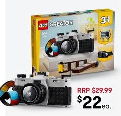 LEGO - Creator Retro Camera 31147 offers at $22 in Kmart