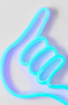 LED Neon Hang Loose Light offers at $10 in Kmart