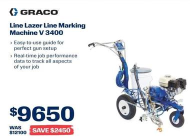 Graco - Line Lazer Line Marking Machine V 3400 offers at $9650 in Dulux